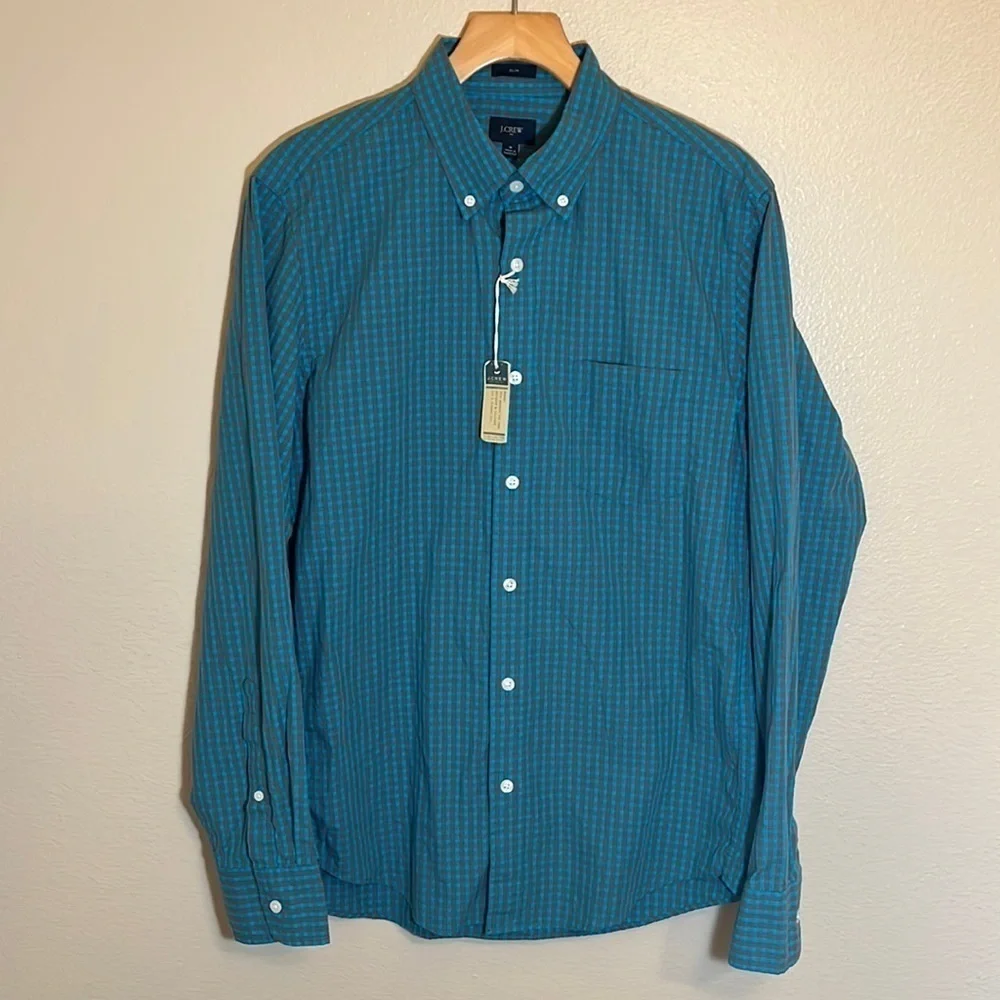 NWT J. Crew Button Down Long Sleeve Slim Fit Shirt